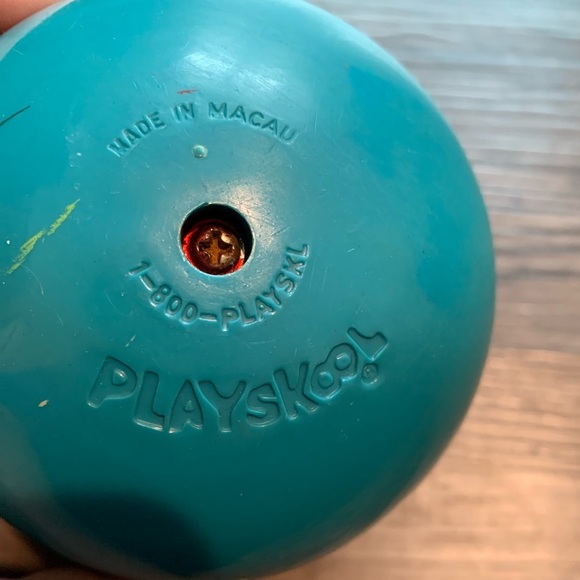 Vintage 1980’s PLAYSKOOL Weeble Wobble Roly Poly Chime Bird Baby Toy. - Picture 8 of 8